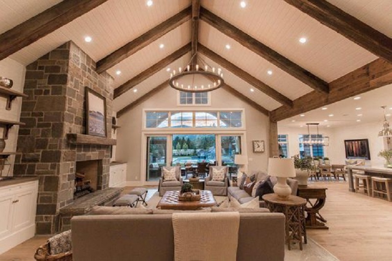 10 Most Popular Rustic Farmhouse Living Room Interior Design Ideas